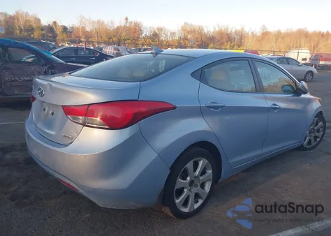 2013 Hyundai Elantra Limited из США, поврежденный, VIN KMHDH4AE7DU662891